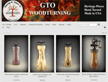 Tablet Screenshot of gtowoodturning.com